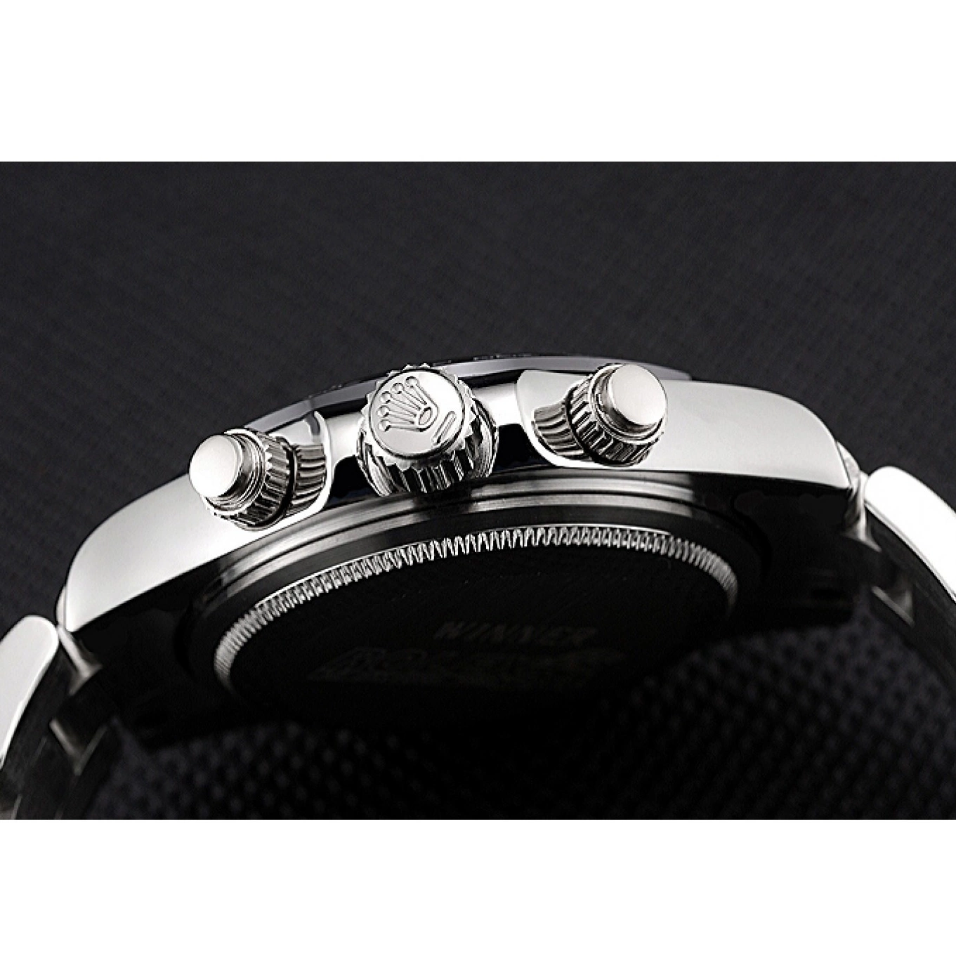 Aaa replica watch Rolex Stainless 622635 Subdials Silver Steel Steel Case Stainless Black Cosmograph Daytona 0616